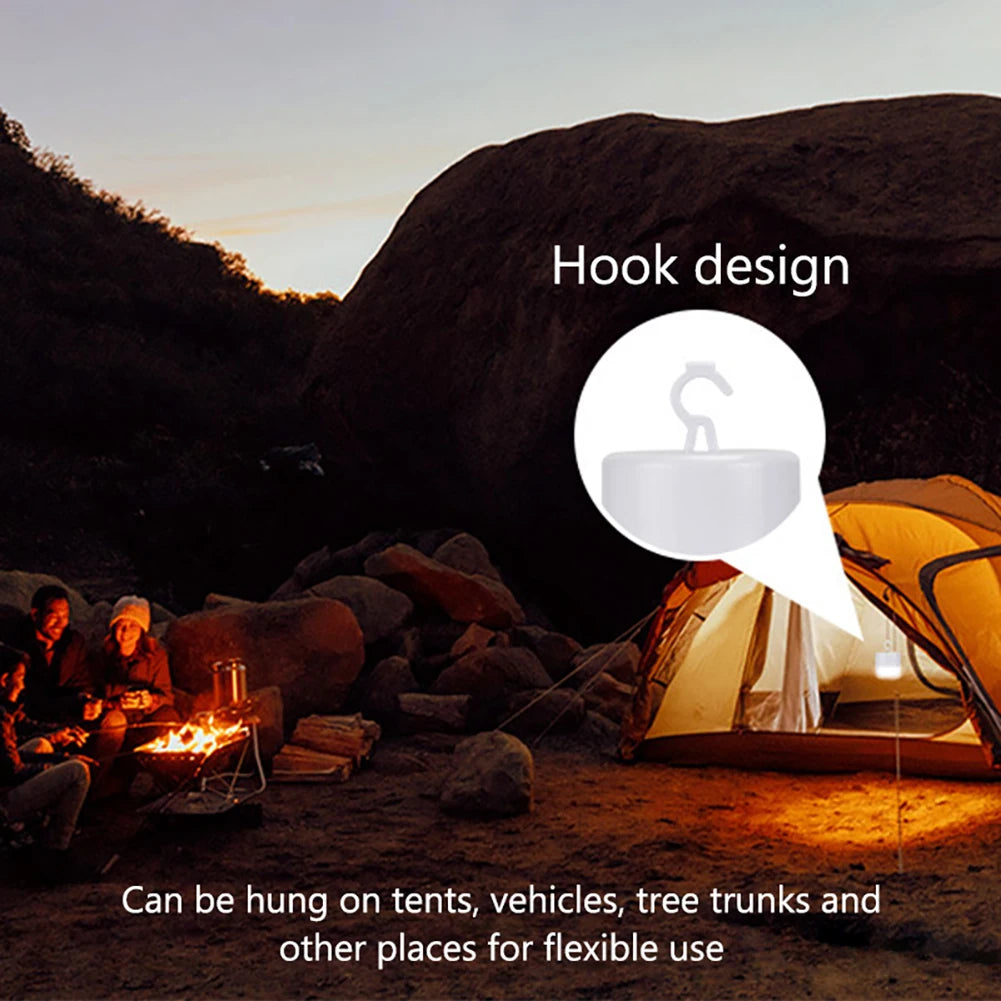 Led Emergency Camping Light 
Portable Tent Hanging Lamp
Rechargeable Night Light Lantern Adjustable for Hiking ,Fishing ,Outdoor
Charges w USB