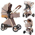 Portable Baby Stroller 2-in-1
Pram Foldable Pushchair Lightweight Travel System
 Buggy Newborn New Model Carriage