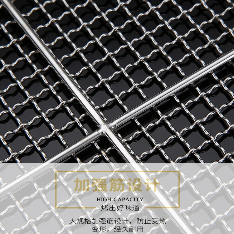Stainless Steel 304 Food Grade 8-75CM 
Round BBQ Barbecue Grill Wire Grid Mesh Net