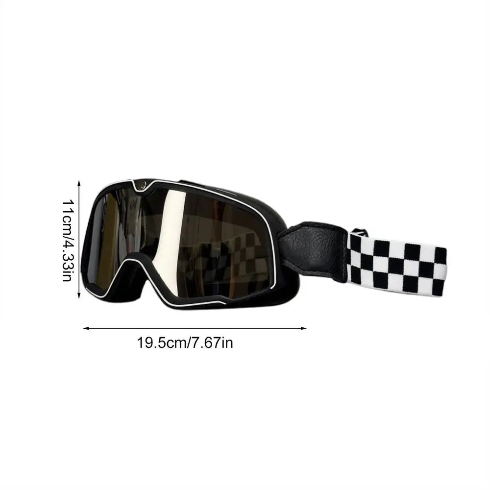 Goggles Dirtbike Retro Windproof Riding Goggles Motorcycle Riding Glasses Goggles Dustproof Windproof Sunglasses For Outdoor