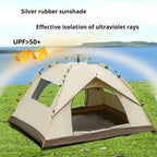 Outdoor shelter Sunshade 
Travel Camping Tent,
4 person waterproof mountaineering