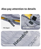Naturehike Outdoor Down Sleeping Bag Duck Down 
Winter Ultralight Camping Portable Warm Envelope 650FP Adult