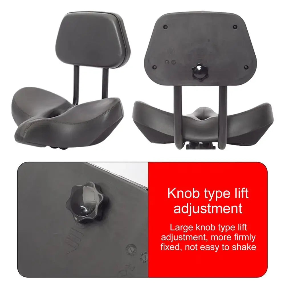 Bike Seat With Backrest .  Comfortable "Electric Scooter"  Saddle Bicycle Seat Cushion , Hollow Breathable for Road Tricycle