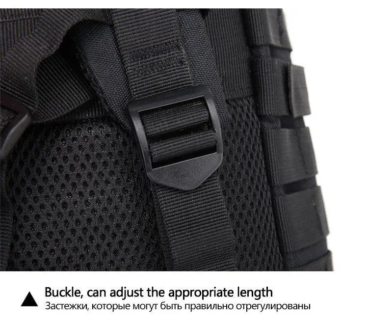 45L Man Tactical Backpacks Traveling  Outdoor 3P School Pack EDC Molle Pack