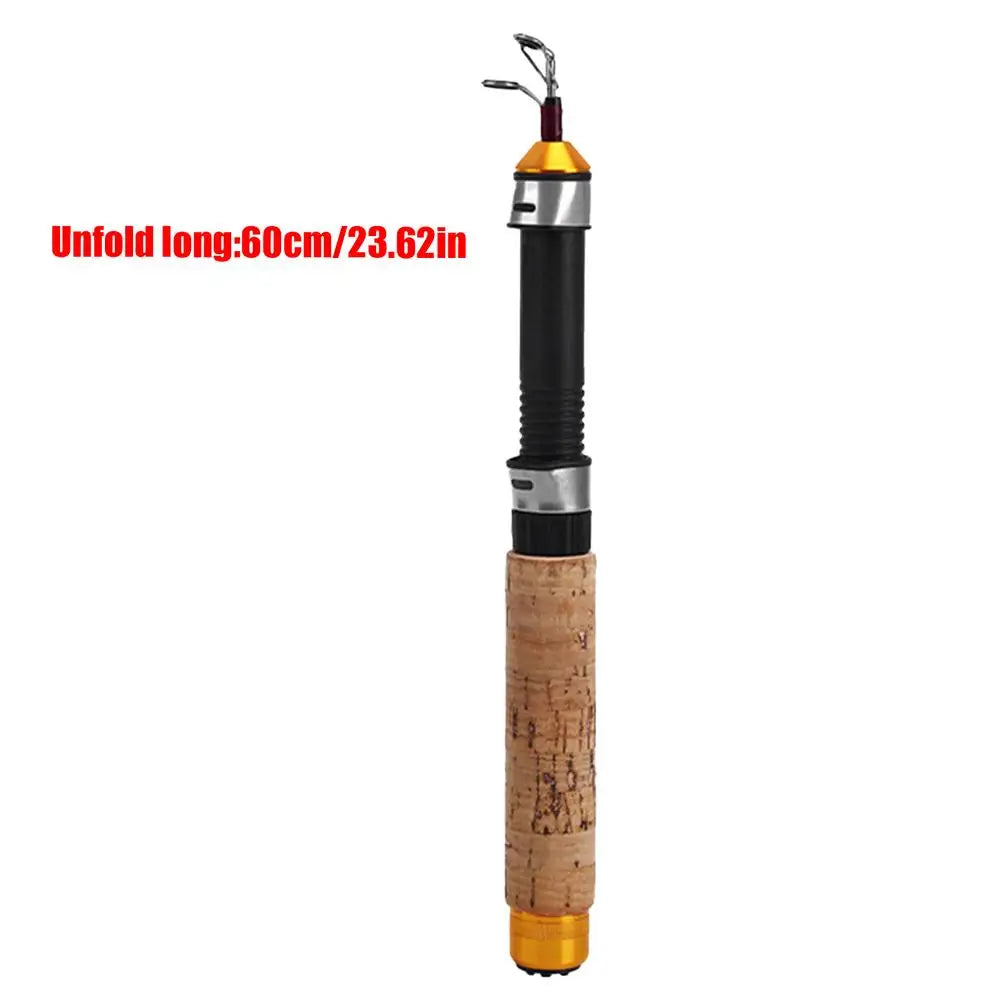 Ice Fishing Rod With Reel Mini Telescopic
60 80 100CM Carbon. for  River ,Shrimp , Carp Fishing Pole