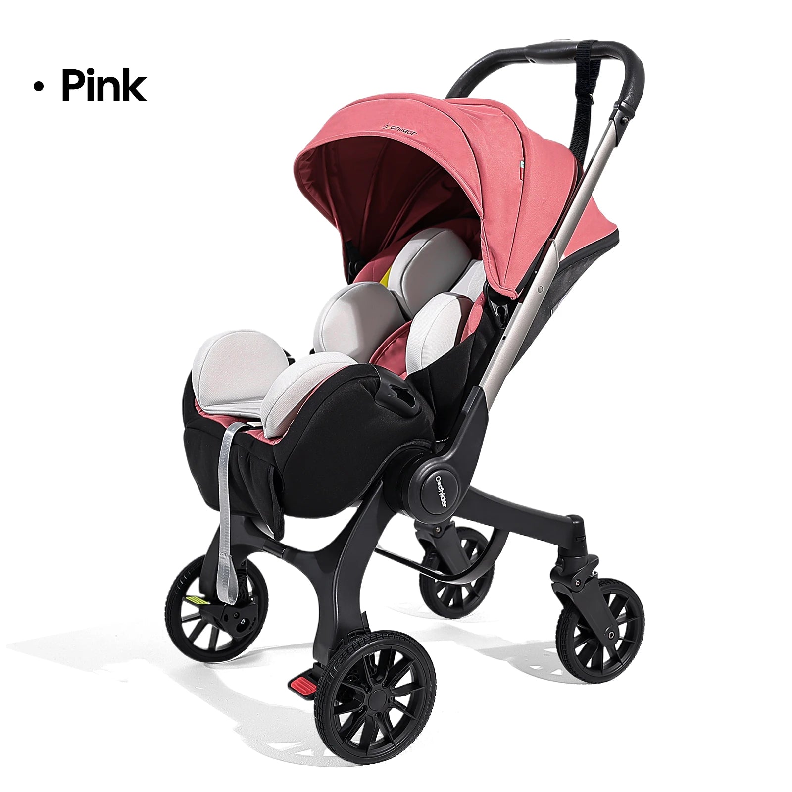 Multi-functional baby stroller, Foldable , Outdoor handcart, Adjustable backrest, Bidirectional push high view