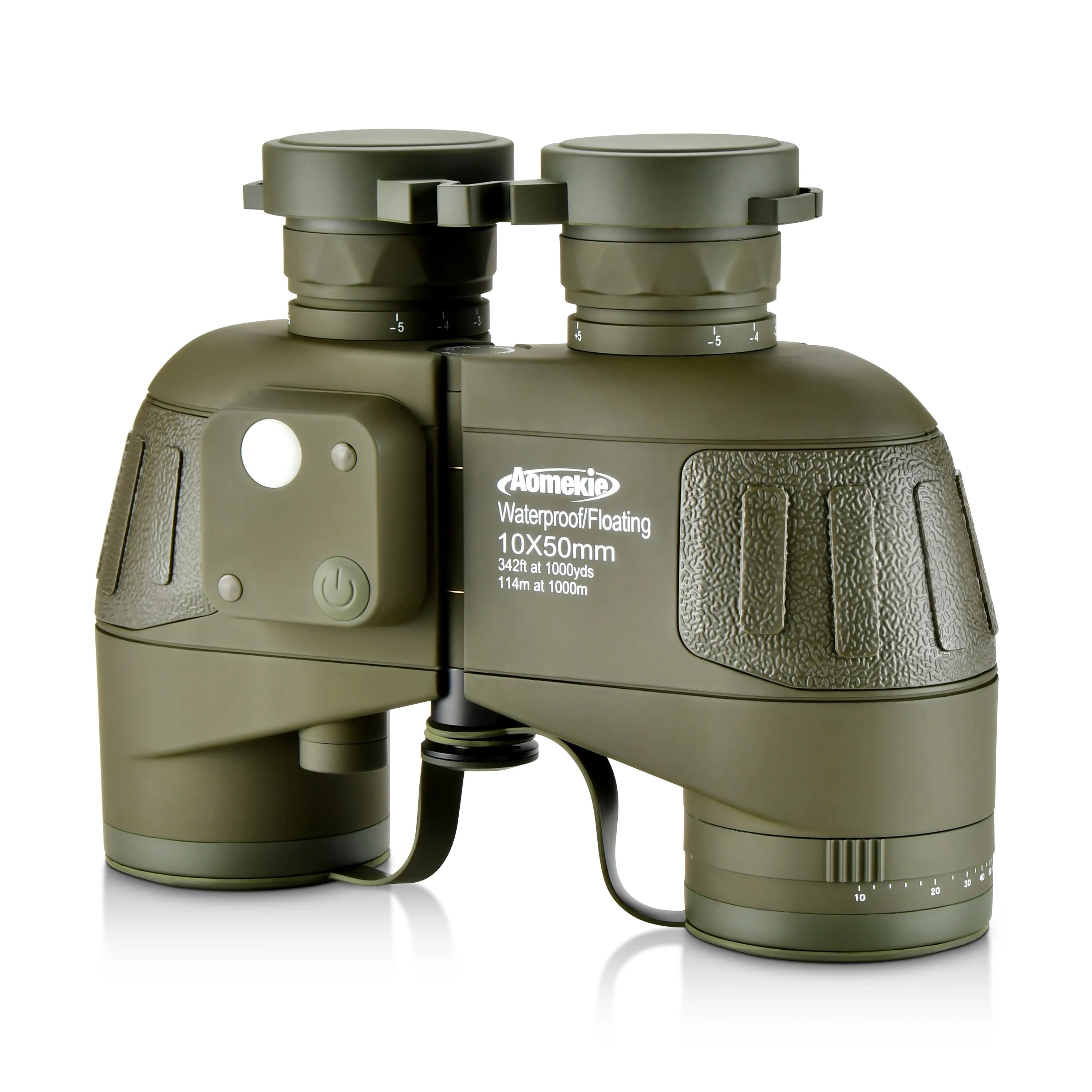 10X50 HD Marine Binoculars with Rangefinder Compass 
BAK4 Prism 50mm FMC Lens 
Waterproof for Outdoor Hunting -  Boating -  Camping