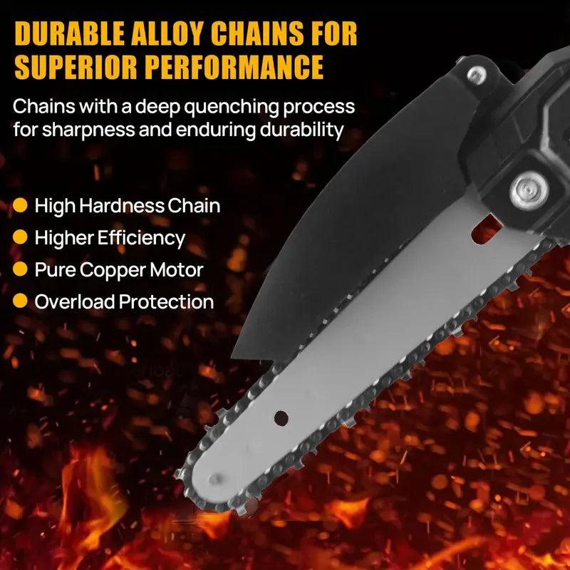 Brushless, Rechargable  electric saw,electric chain saw, outdoor wireless small saw
logging single hand saw, pruning