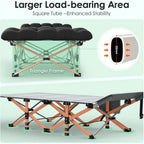 Double Layer Portable Camping Cot with Carry Bag - Ideal for Outdoor, Beach, and Travel