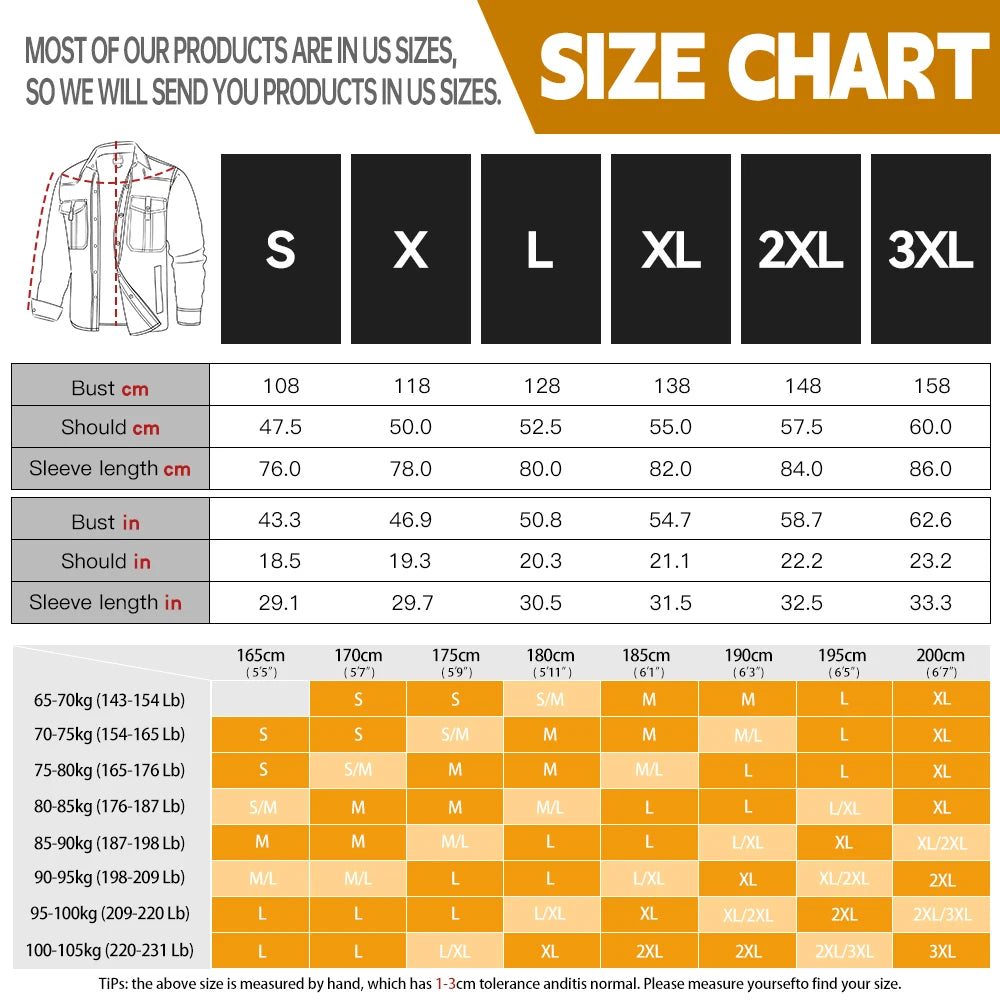 Men's Jackets Winter Windproof Warm 
Casual Bomber Coat Plaid Sherpa Lined Flannel Outdoor Classic  US Size
