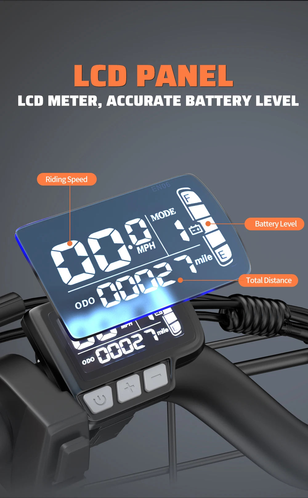 Kickwey LD20 Adult Electric Bike 1500w 32MPH 
48V20ah Mountain  20 Inch Fat Tire