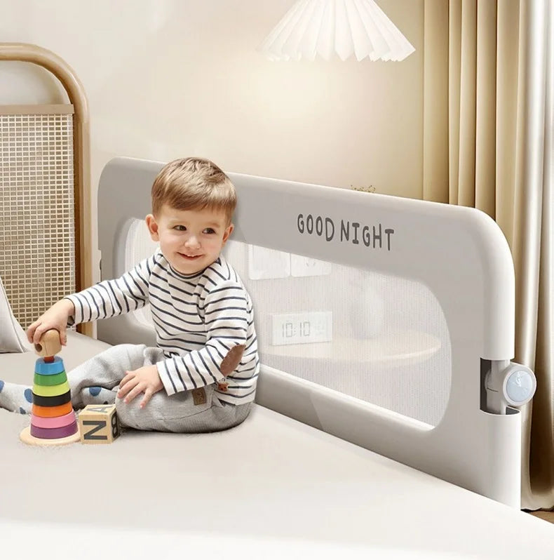 Baby Bed Guardrail Safety Barrier
Sleeping.   Prevent Falling for Babies Crib Toddler Side Protective