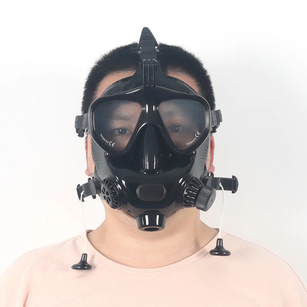 SMACO Full Face Scuba Diving Mask for Adults, Anti Fog Snorkeling Mask, Swimming Goggles, Snorkeling Gear, Freediving Snorkel