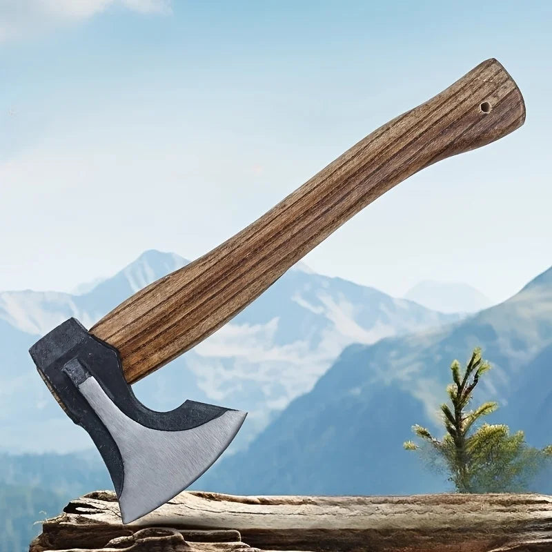 2PCS Professional Firewood Splitting Axe - Anti-Slip 
Wood Handle & Sharp Blade for Efficient Chopping & Outdoor Adventures