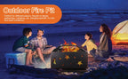 26 Inch Square Wood Burning Fire Pit with Cooking Grill & Spark Screen for Outdoor BBQs - Premium Steel Construction