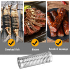 6/12in BBQ Grill Smoke Pipe High Temperature Resistant Round 
BBQ Wood Pellet Smoker 
Tube  Easy To Clean Barbecue Gadgets