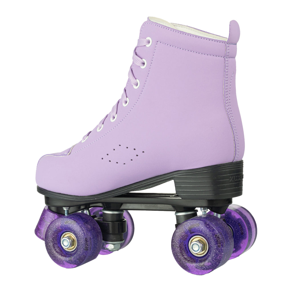 Size 35-45 Double Row Roller Skates 4 Wheels Flashing Skate Shoes For Women Girls Adult Outdoor Skating Training Quad Sneakers