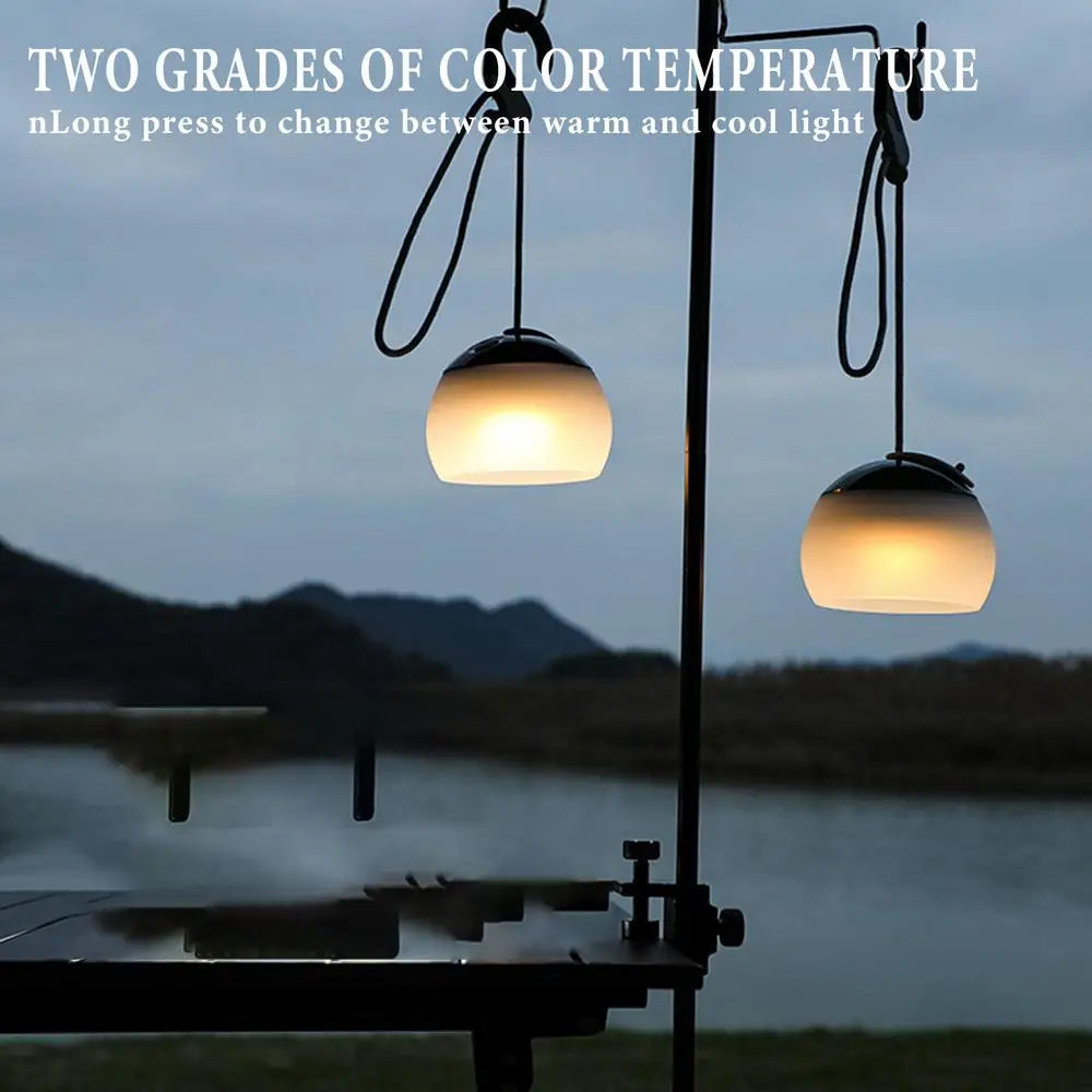 Camping Tent Light With Hook   
4 Mode Adjustable LED Light
Portable,  Outdoor Lantern  Rechargeable Lantern for Fishing ,Camping and more....