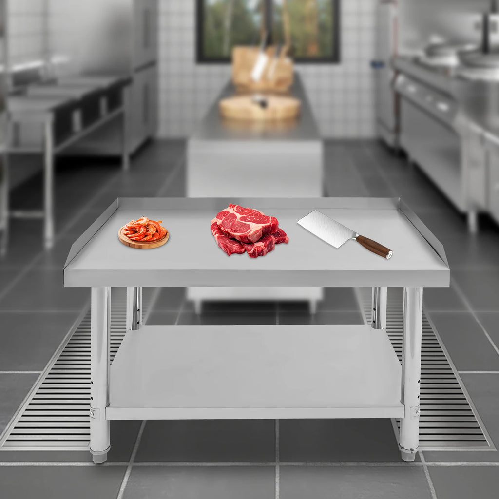 36*24*35 cm Commercial Work Table Work with Backsplash Prep for Kitchen Restaurant ,Garage ,Laundry