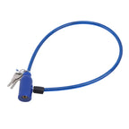 Bicycle Lock Exquisite Steel Cable. anti-theft With 2 Keys