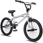 20 inch Freestyle BMX Bike for and Adults Men Women Hi-Ten Steel Frame 360 Degree Rotor Freestyle   Single Speed Teen Bike