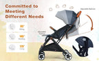 Lightweight Baby ,infant toddler Stroller, 
Compact Travel for Airplane,
 w/ 5-Point Harness, Adjustable Backrest