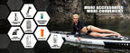 Spatium Inflatable Paddle Board Touring Portable Water Sports 
Air Inflatable Anti-Skid Surfing Board Equipped With Backpack