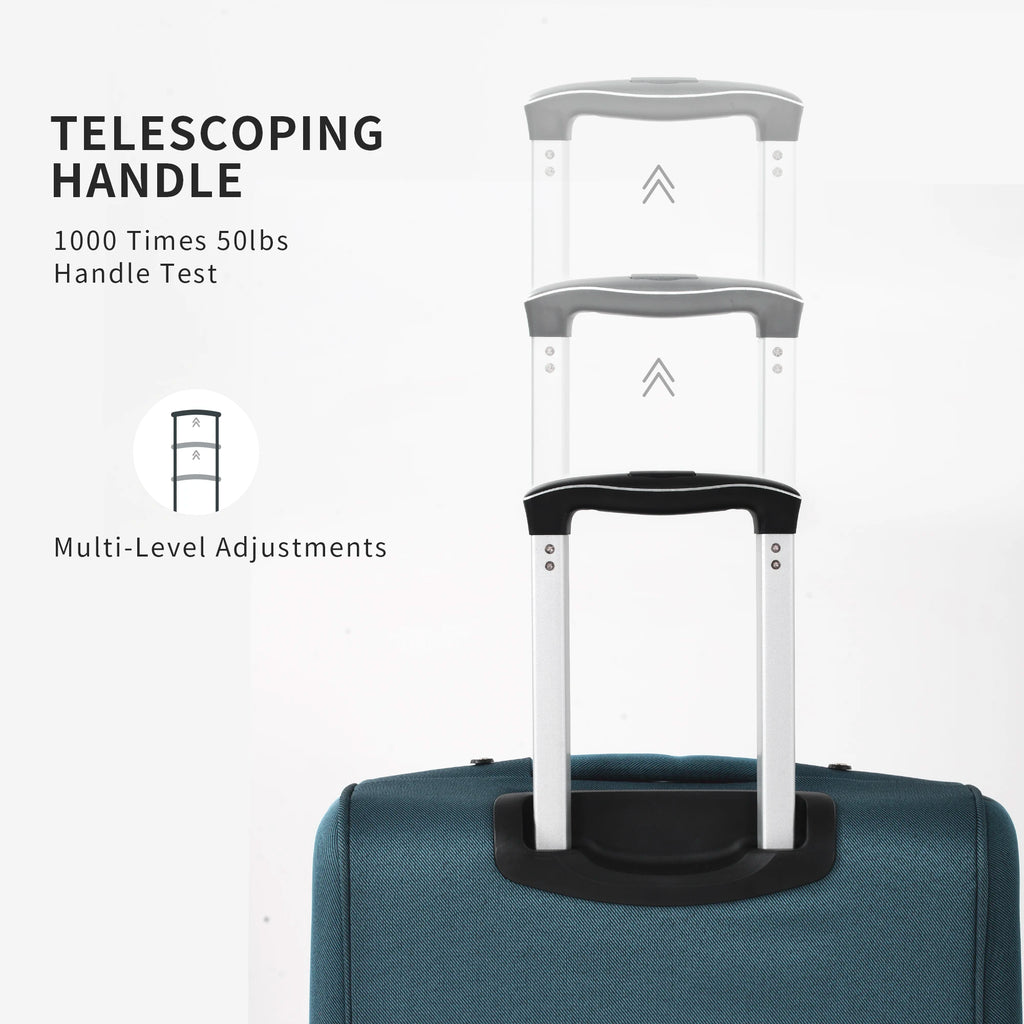 Softside Luggage,  Expandable,  3 Piece Set, Suitcase ..  
Upright Spinner Softshell Lightweight for Travel