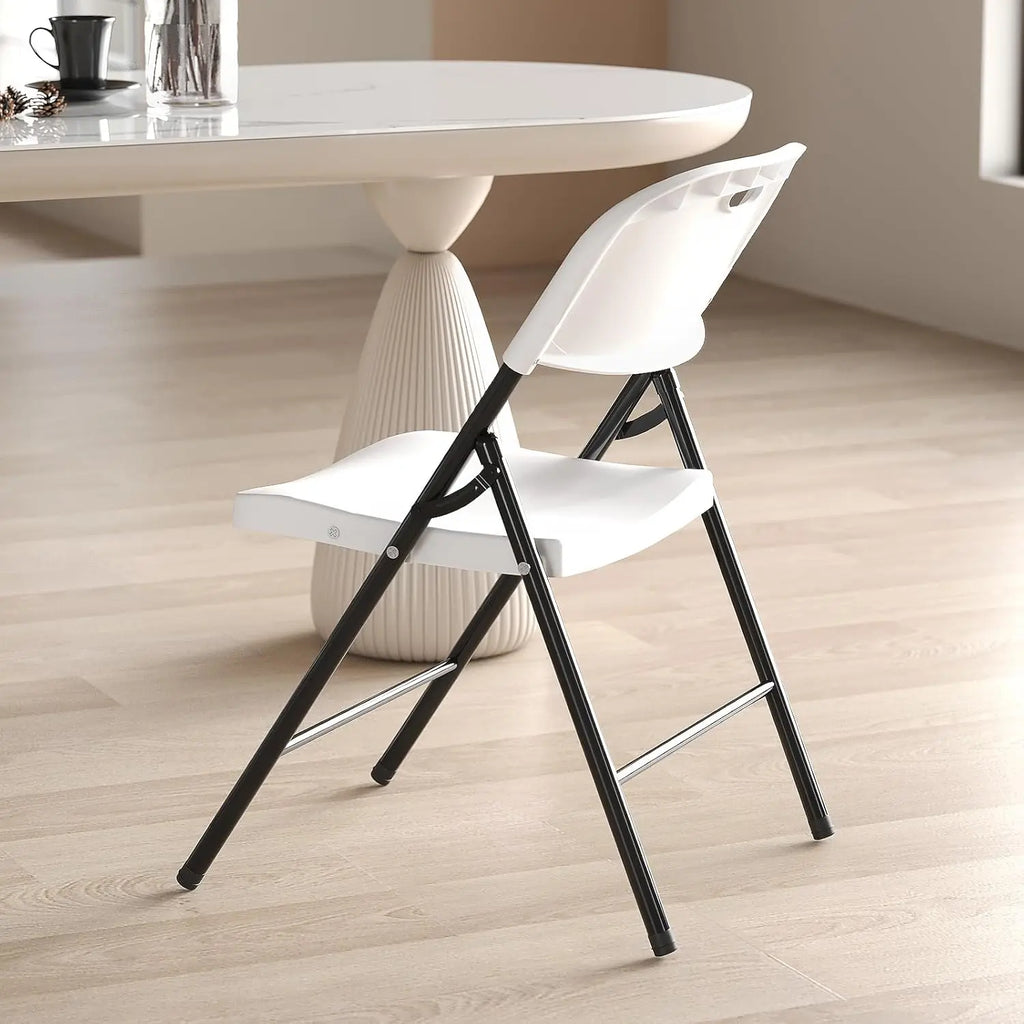 350 Weight Limit,  Heavy Duty, " Plastic " Folding Chair 
with Reinfoced Steel Frame for Indoor and Outdoor,