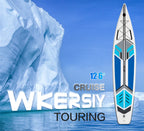 12'6 cruising paddle board for turing SUP Inflatable with 32" width and big capacity paddle board suitable for 2 persons