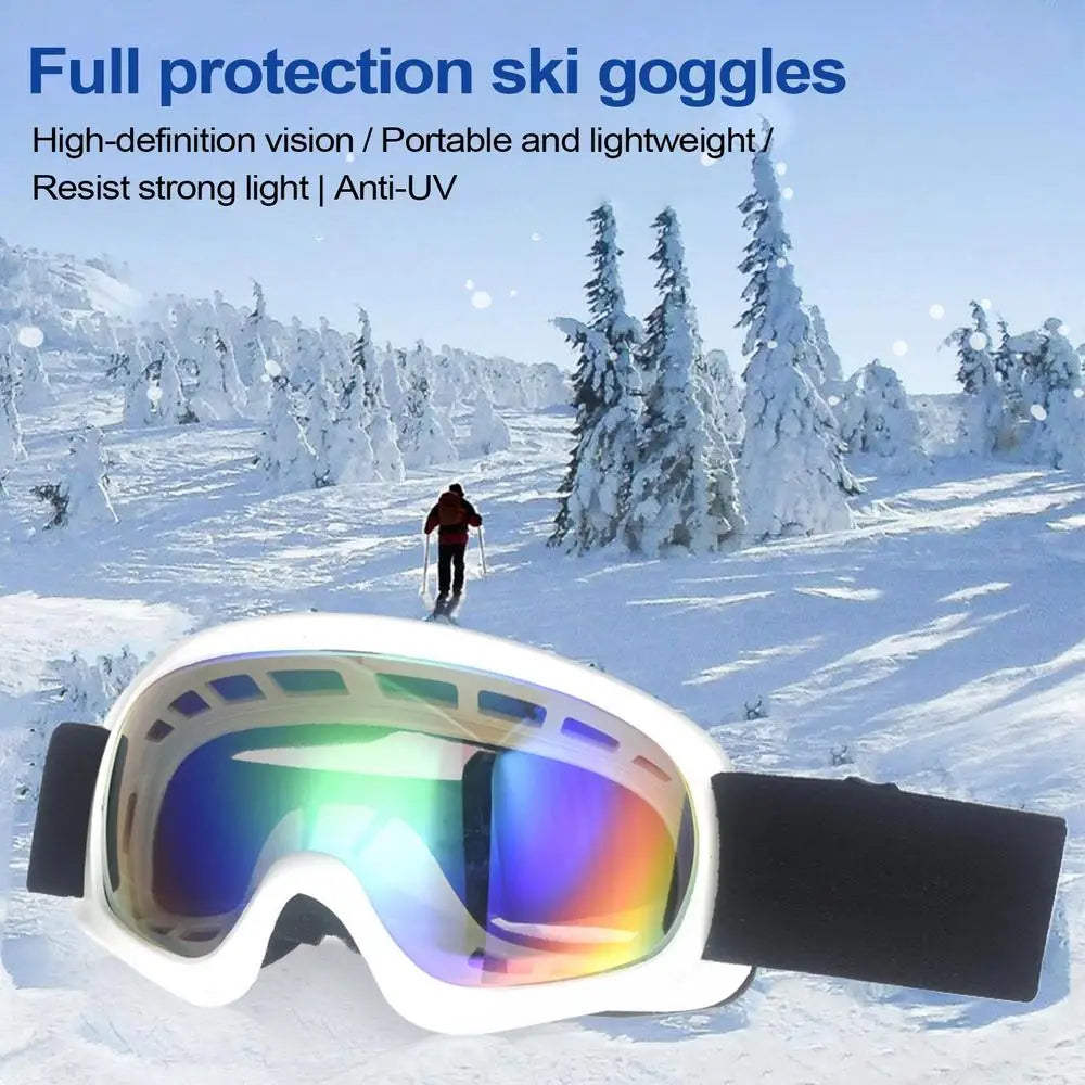 Kids Ski Goggles With UV Protection Anti-Fog Soft Snow Goggles Winter Snowboard Children Skiing Glasses For New Year