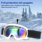 Kids Ski Goggles With UV Protection Anti-Fog Soft Snow Goggles Winter Snowboard Children Skiing Glasses For New Year