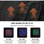 Adult Backpacking Sleeping Bags Waterproof 
Electric Heating with USB Rechargeable Temperature Control for Outdoor Adventure