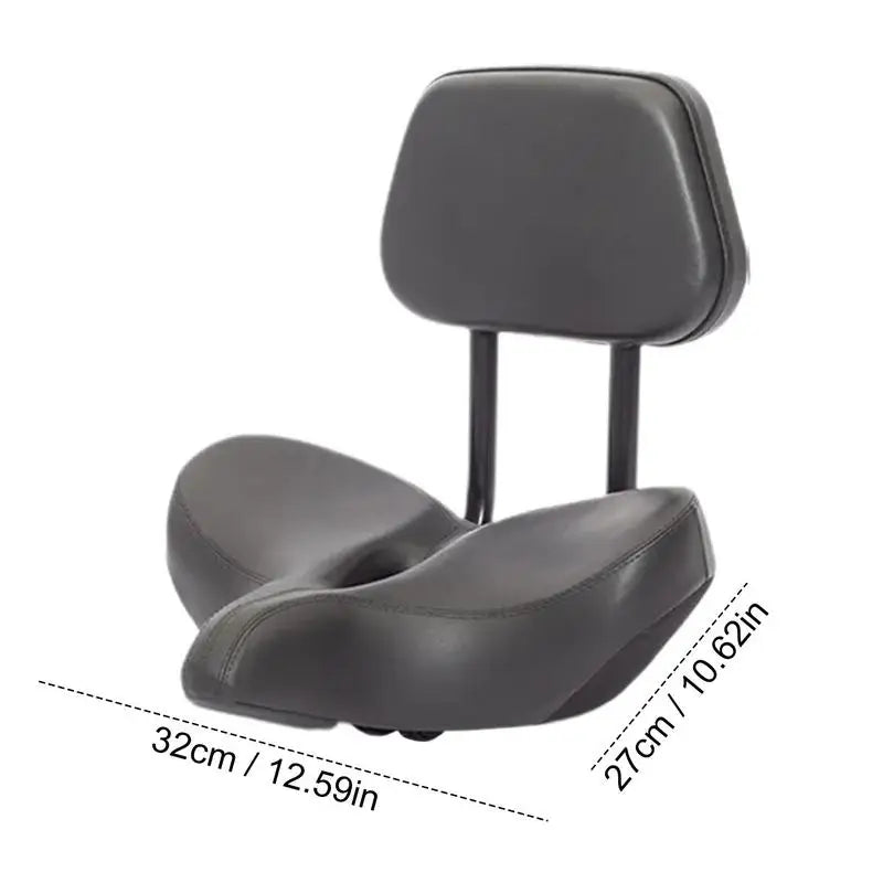 Bike Seat With Backrest .  Comfortable "Electric Scooter"  Saddle Bicycle Seat Cushion , Hollow Breathable for Road Tricycle