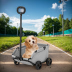 Stroller for Traveling , 4 Wheels,  
Dog Cat Teddy Cart
, Lightweight Folding Trolley for Travelling Shopping Walking