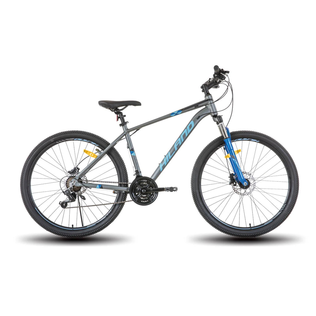 Hiland Aluminum Mountain Bike 21 Speeds,
Hydraulic Disc-Brakes, Lock-Out Suspension Fork, 
27.5 inch Wheel, Bike for Men Mens