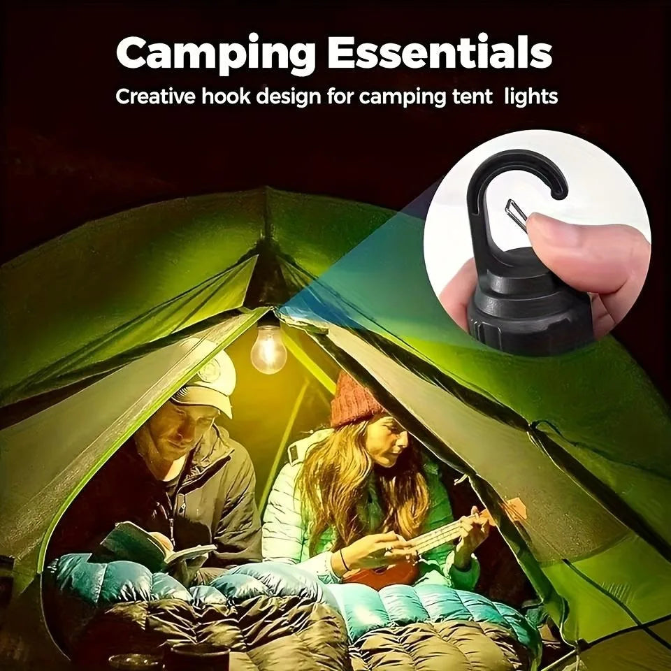 Solar Camping Light: Type-C, 3 Modes, 
Waterproof. Portable for Hiking & Emergencies.