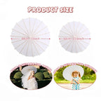 White Paper Parasol for Wedding Photo Cosplay Prop DIY Umbrella for Bridal Baby Shower Party 60cm 80cm 10/15/20/30/50/100Pcs