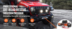 SucceBuy 13500lbs Electric Winch 
Car, Truck  with 80ft Synthetic Rope 
Wireless & Wired Remote Control for Towing Off-Road
