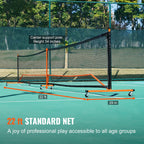 SucceBuy Portable Pickleball Net System
 22FT Full Court Official Regulation Size Pickle Ball Outdoor with Court Line