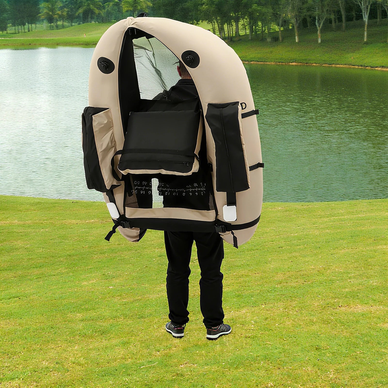 Inflatable Fishing Boat,
Portable Oxford Cloth Fishing Boat,
136*105*54cm , 130kg Weight Capacity,for Fishing