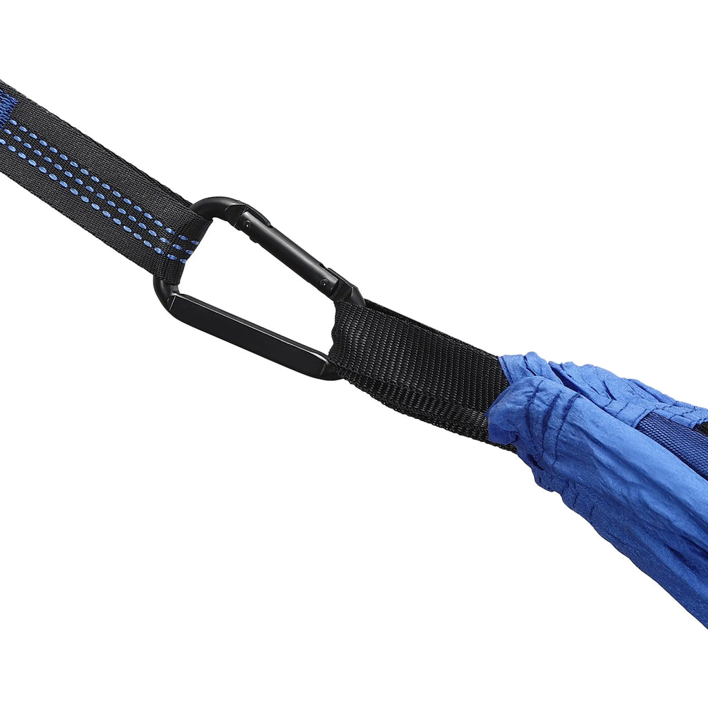 Blue Camping Hammock w/h Rain Fly Tarp Mosquito Net Tent Hammock for Backpacking and Travel
