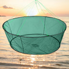 Portable Foldable Fish Net 
Folded  Mesh.   Baits Trap Cast,  Crab , Shrimp , Cage