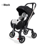 Multi-functional baby stroller, Foldable , Outdoor handcart, Adjustable backrest, Bidirectional push high view