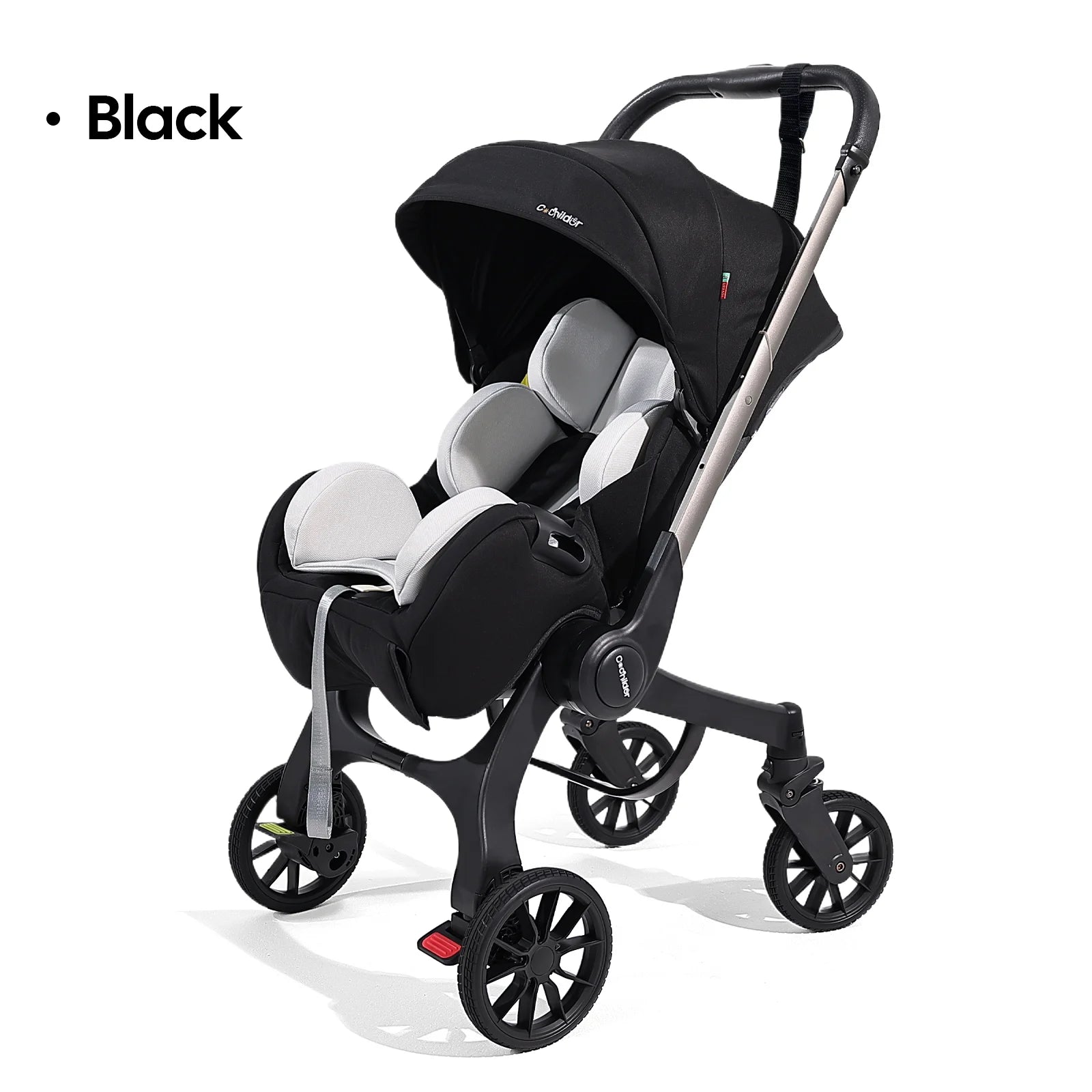 Multi-functional baby stroller, Foldable , Outdoor handcart, Adjustable backrest, Bidirectional push high view