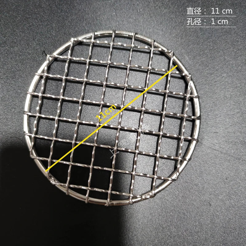 Stainless Steel 304 Food Grade 8-75CM 
Round BBQ Barbecue Grill Wire Grid Mesh Net