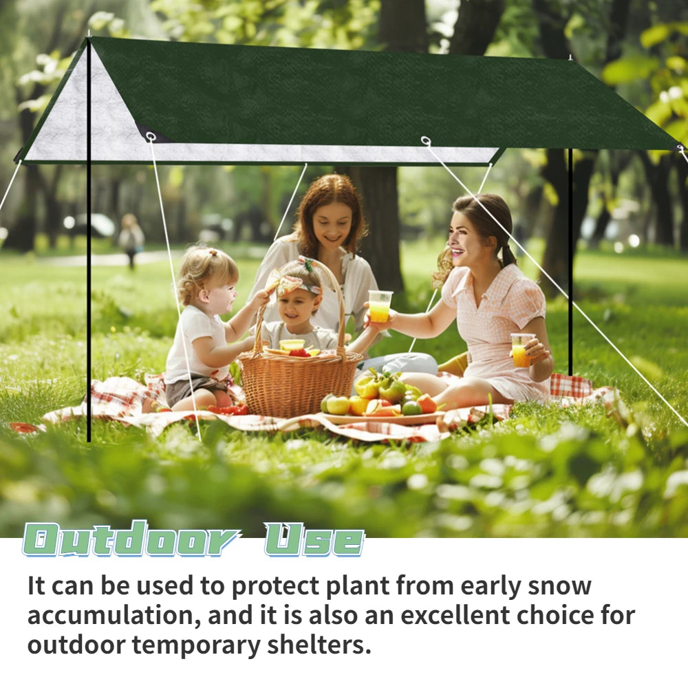 2/3/4/5M Waterproof Tarp Cover Thickened Heavy Duty Protective Cover Multipurpose Camping Tarpaulin for Emergency Rain Shelters