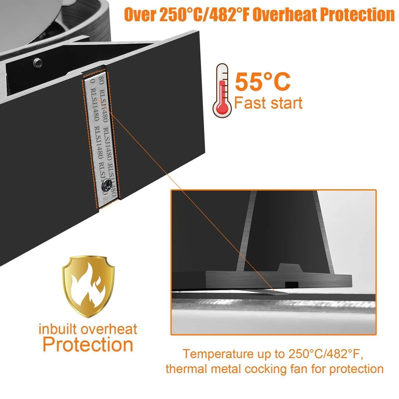 360° Rotating Stove Fan 
Heat Powered Fireplace Fan
Log Wood Burner Eco-fan Quiet Fireplace Fan Home Winter Warm Heat