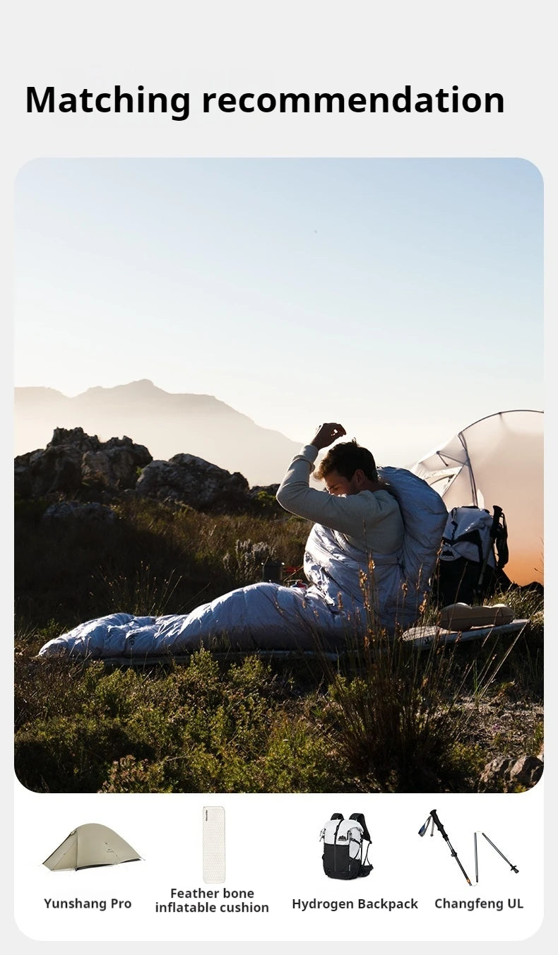 Naturehike Outdoor Down Sleeping Bag Duck Down 
Winter Ultralight Camping Portable Warm Envelope 650FP Adult
