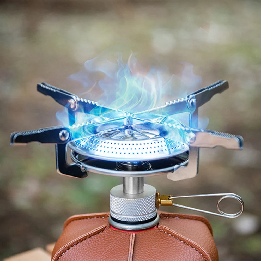 Portable Outdoor Camping Gas Stove 
with Adjustable Flame
 Small Lightweight Stove with Storage Bag for Hiking and Climbing